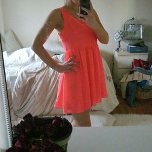 Forever 21 bright peach dress